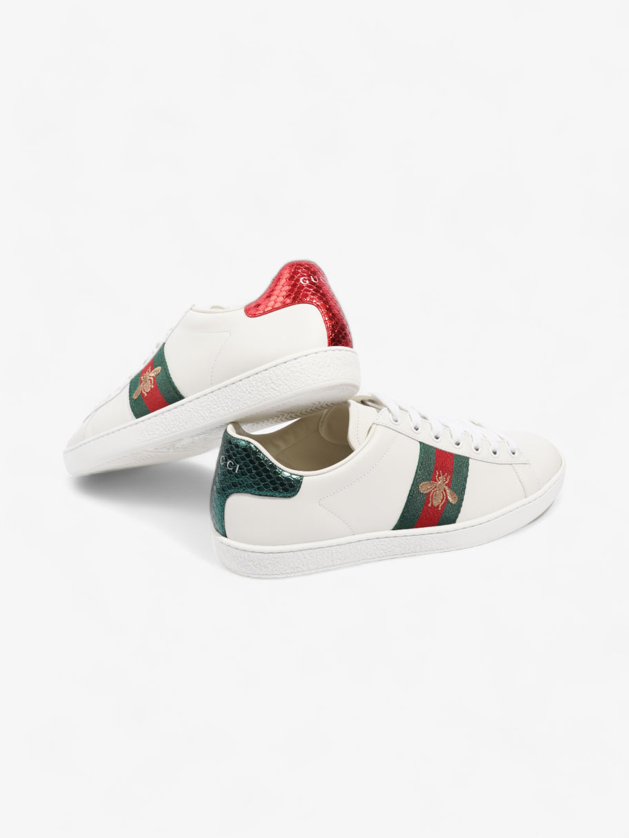 Gucci Ace Sneakers with Bee White / Red / Green Leather EU 37.5 UK 4.5 Image 9