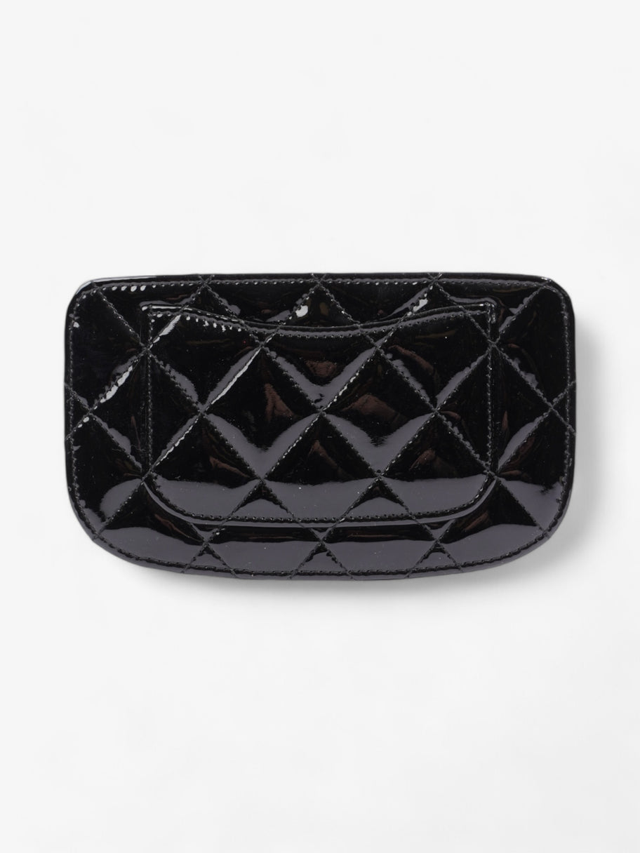 Chanel CC Card Holder Black Patent Leather Image 2