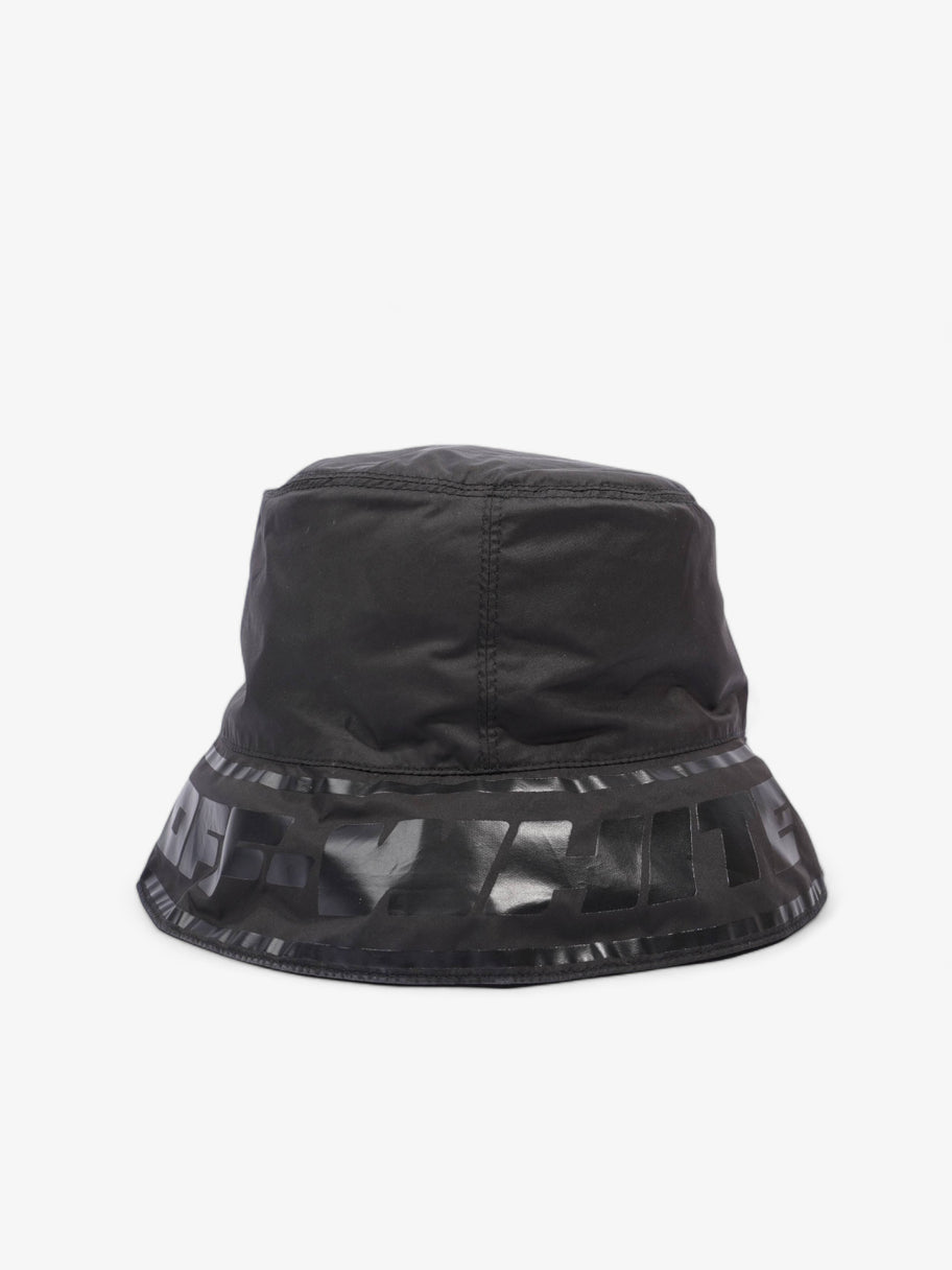 Logo Trim Bucket Hat Black Nylon Image 4