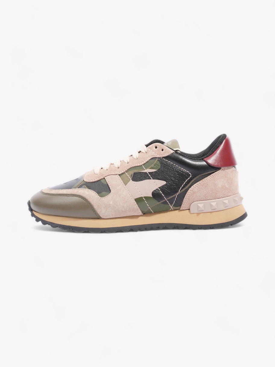 Valentino Rockrunner Sneakers Khaki / Pink / Black Suede EU 37.5 UK 4.5 Image 5