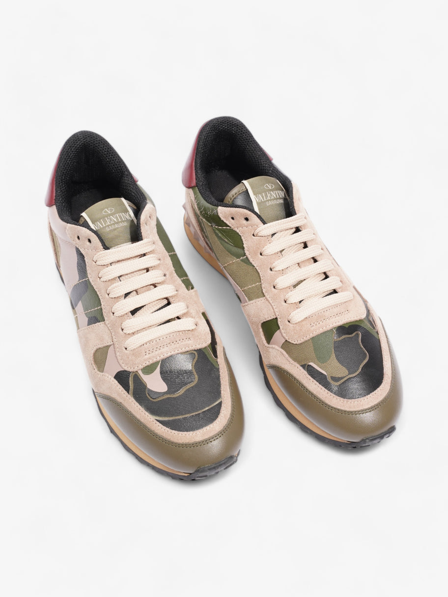 Valentino Rockrunner Sneakers Khaki / Pink / Black Suede EU 37.5 UK 4.5 Image 8