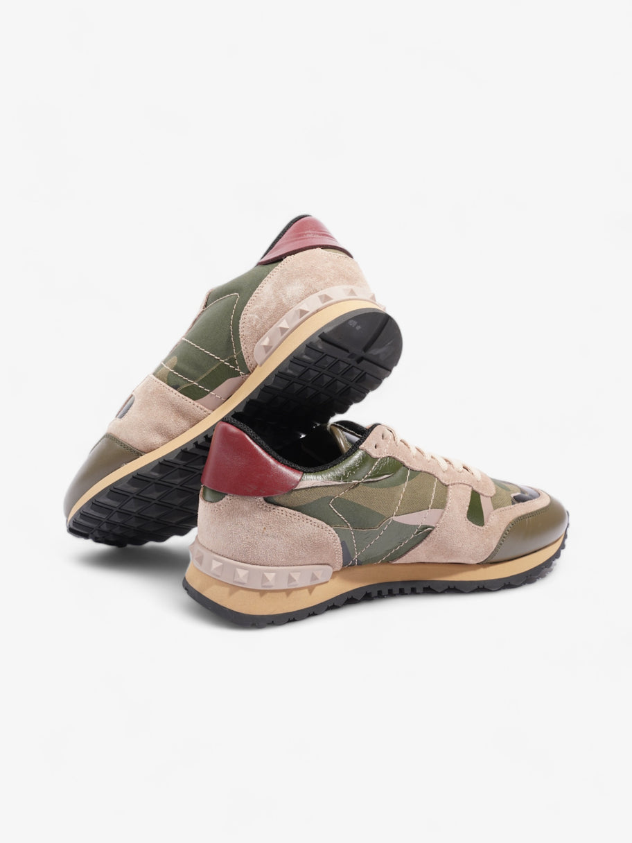 Valentino Rockrunner Sneakers Khaki / Pink / Black Suede EU 37.5 UK 4.5 Image 9