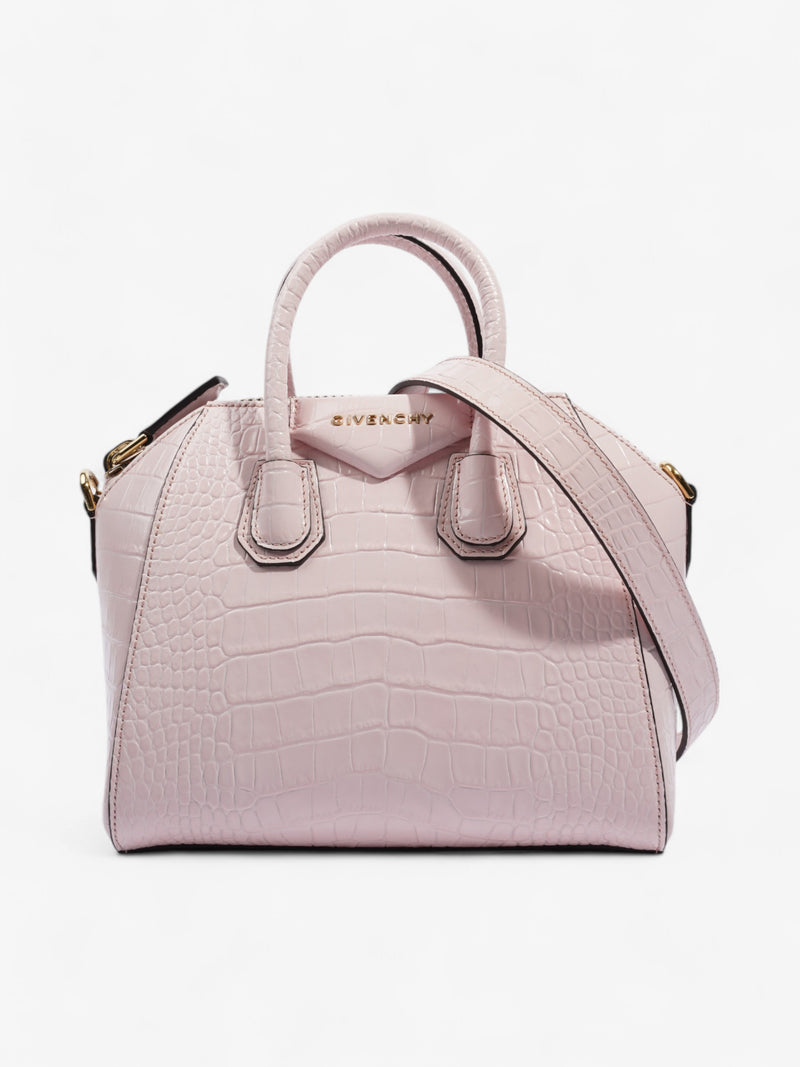  Givenchy Antigona Pink Embossed Leather Mini