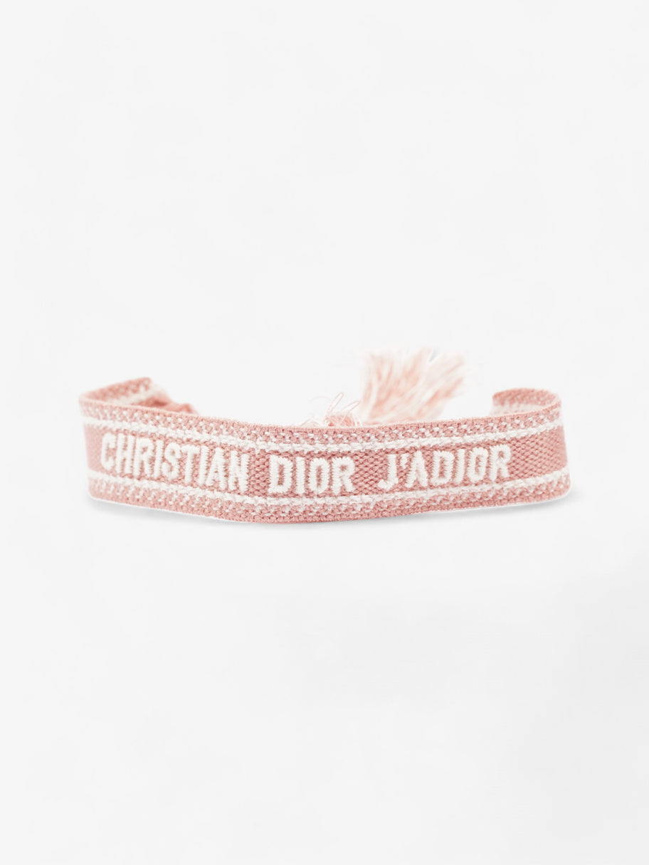 Christian Dior J'Adior Friendship Bracelet Set Pink / Grey / White Cotton Image 4