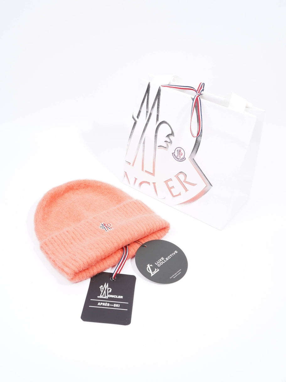 Moncler Apres Ski Berretto Tricot Coral Alpaca Wool Image 9