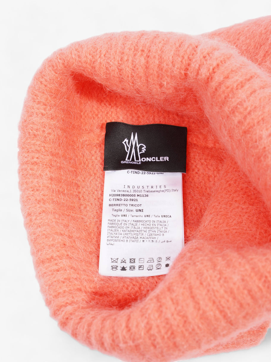 Moncler Apres Ski Berretto Tricot Coral Alpaca Wool Image 8