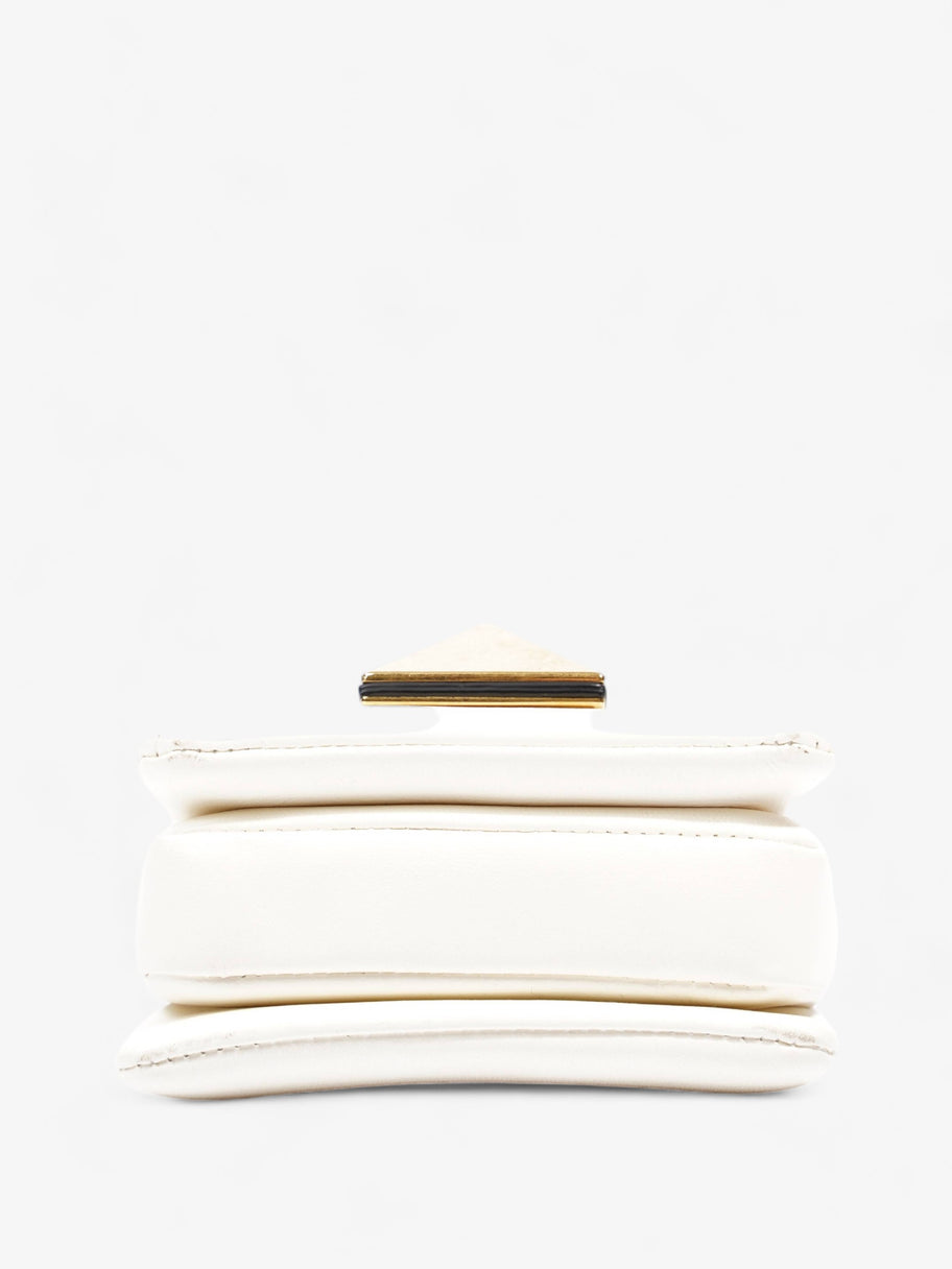 One Stud Mini Ivory Nappa Leather Image 6