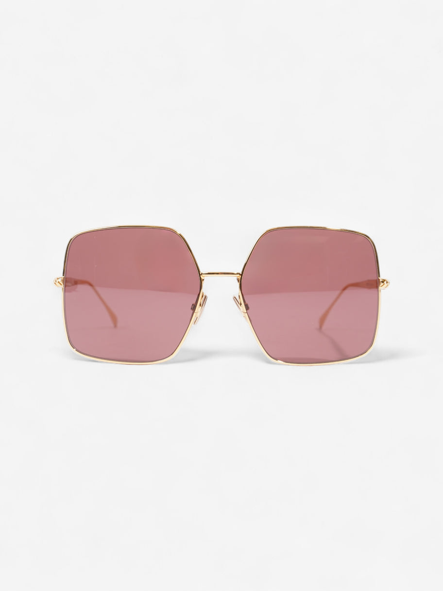 Fendi FF Sunglasses Gold / Black Acetate 145mm Image 1