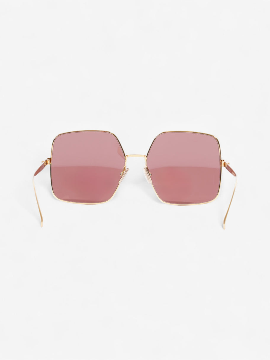 Fendi FF Sunglasses Gold / Black Acetate 145mm Image 3