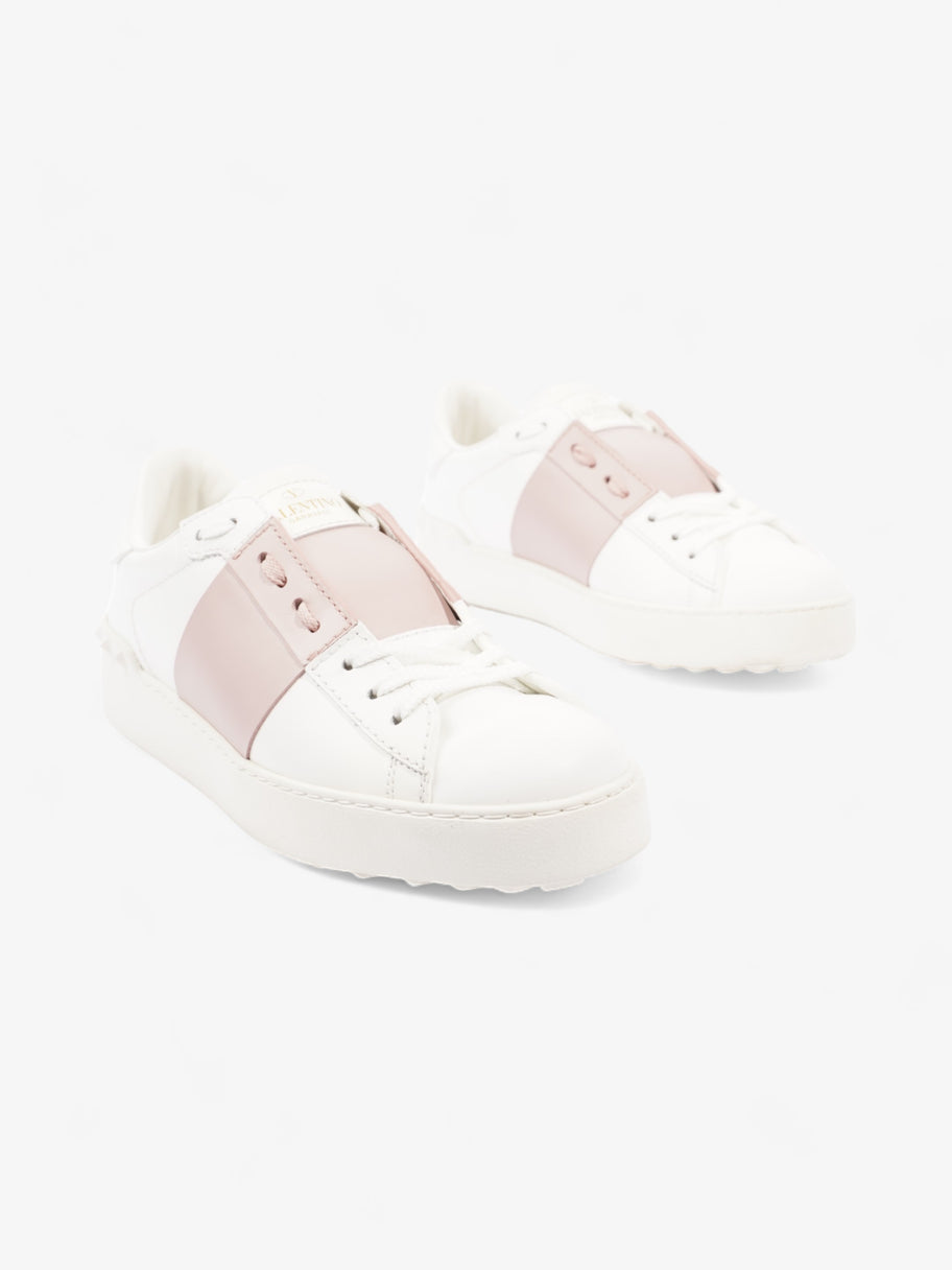 Valentino Open Sneakers  White / Pink Leather EU 37 UK 4 Image 2