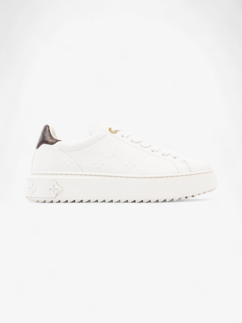  Louis Vuitton Time Out Sneaker White / Brown Monogram Leather EU 36.5 UK 3.5