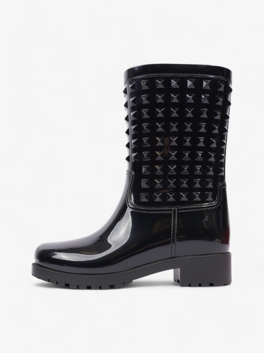 Valentino Rain Boots Black Rubber EU 37 UK 4 Image 5