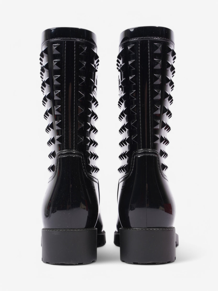 Valentino Rain Boots Black Rubber EU 37 UK 4 Image 6