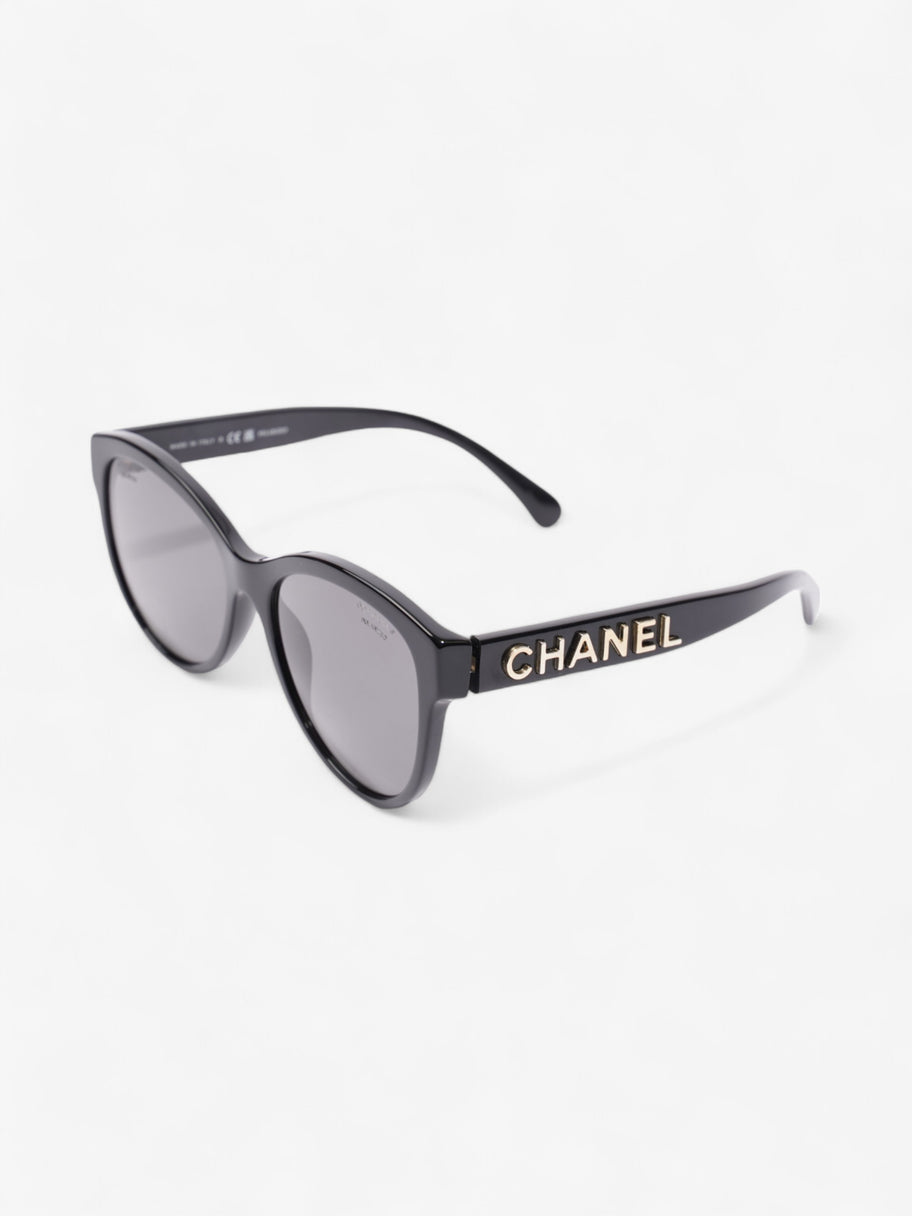 Chanel Cat Eye Sunglasses Black Acetate 140mm Image 5