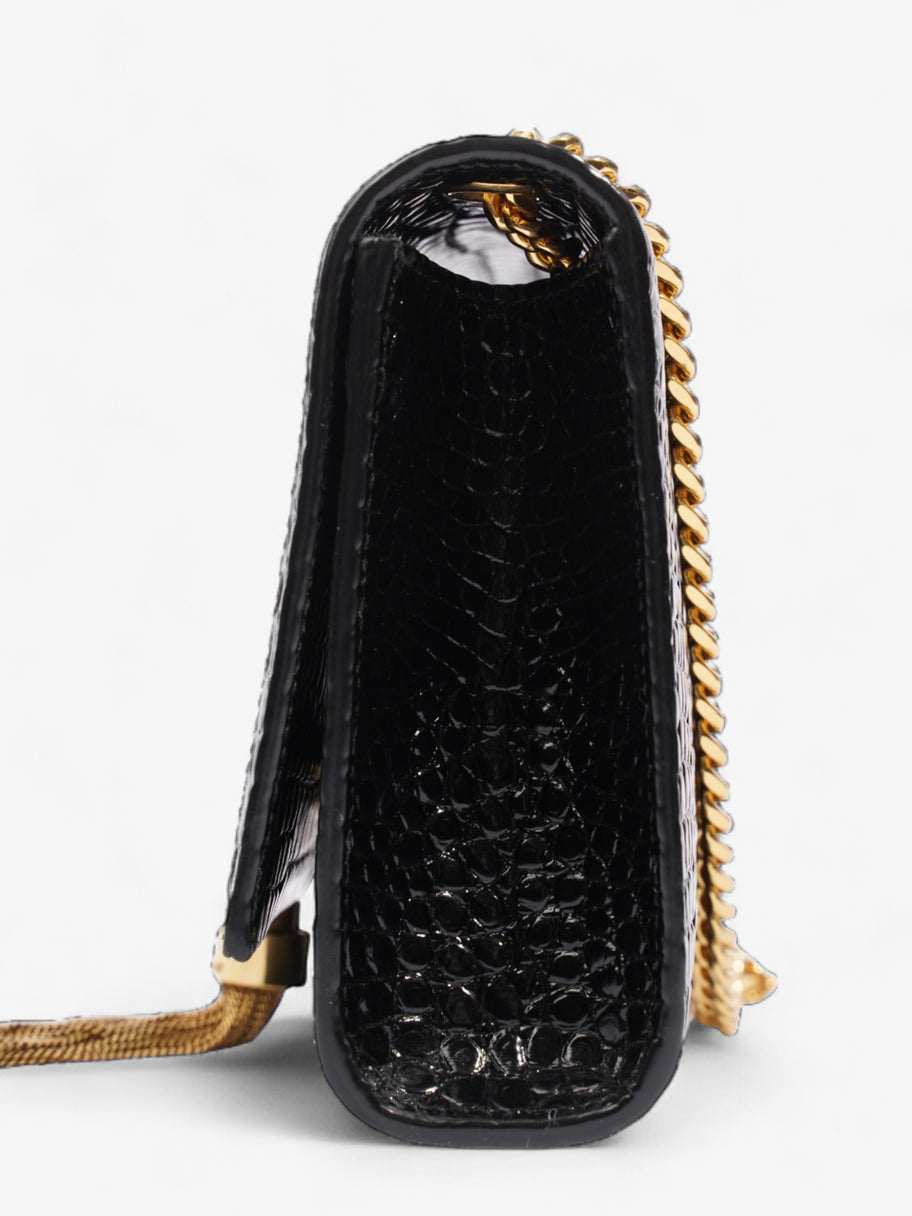 Saint Laurent Kate Tassle Bag Black Embossed Leather Small Image 3