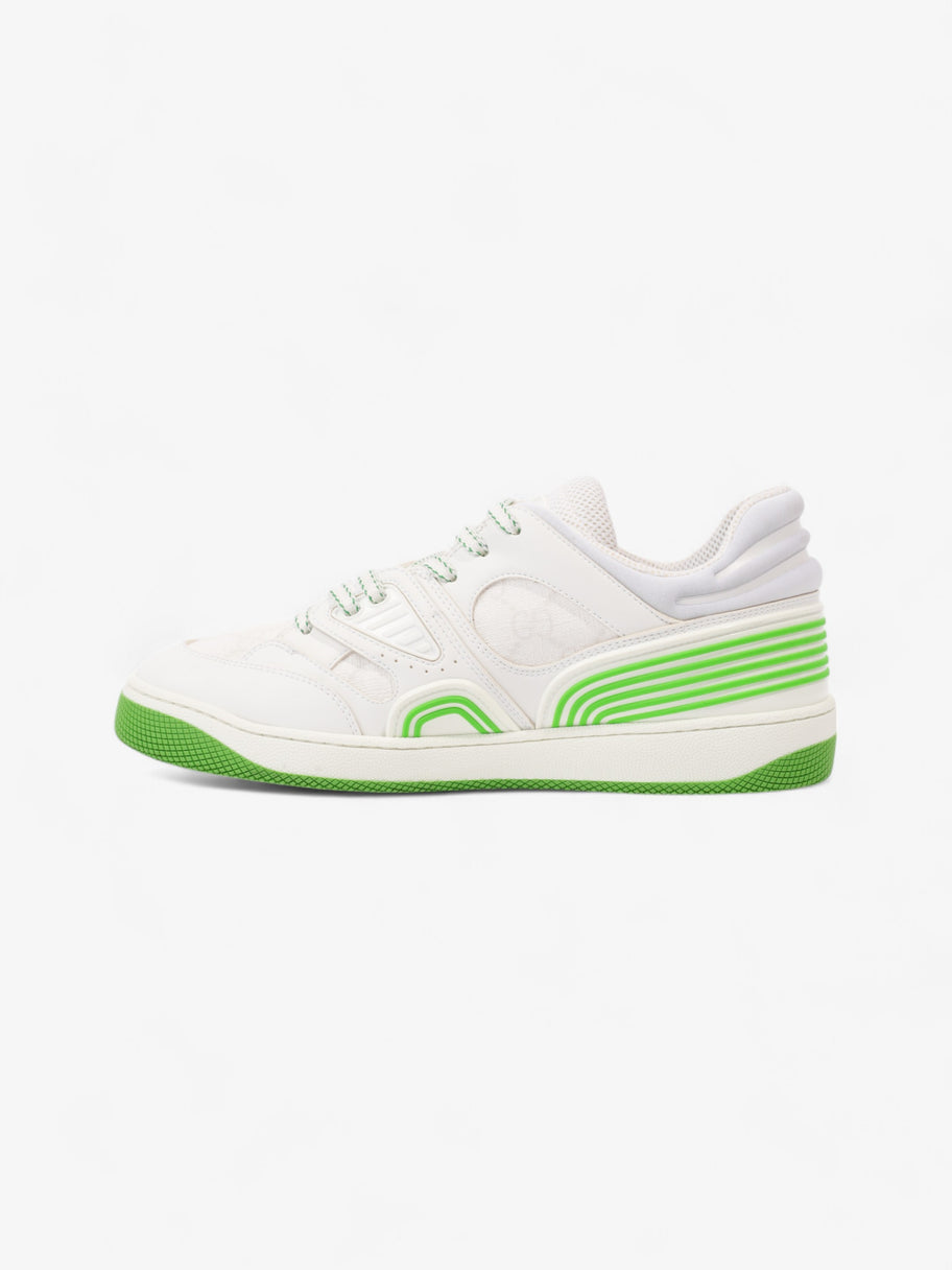 Gucci Basket Sneakers White  / Green Canvas EU 38 UK 5 Image 3