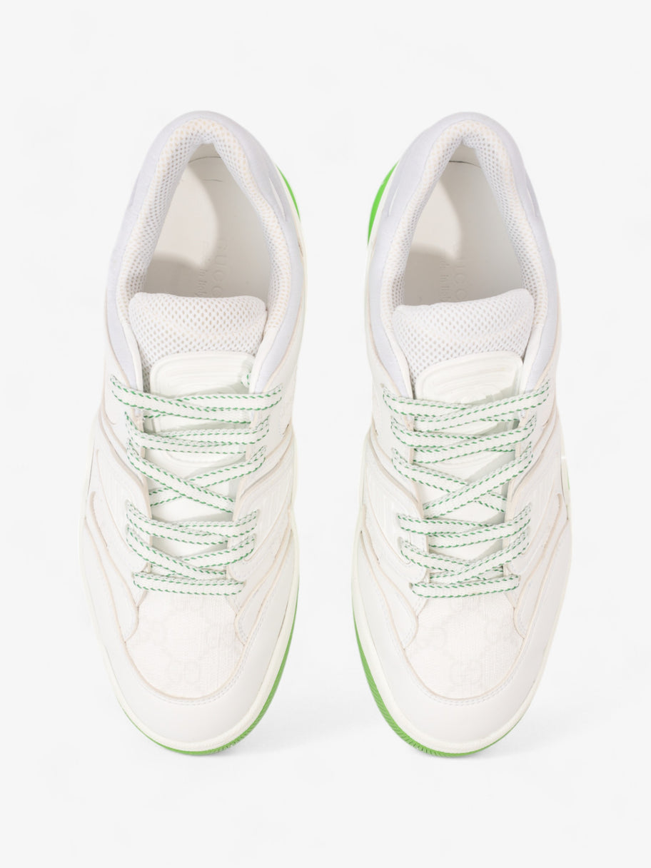 Gucci Basket Sneakers White  / Green Canvas EU 38 UK 5 Image 8