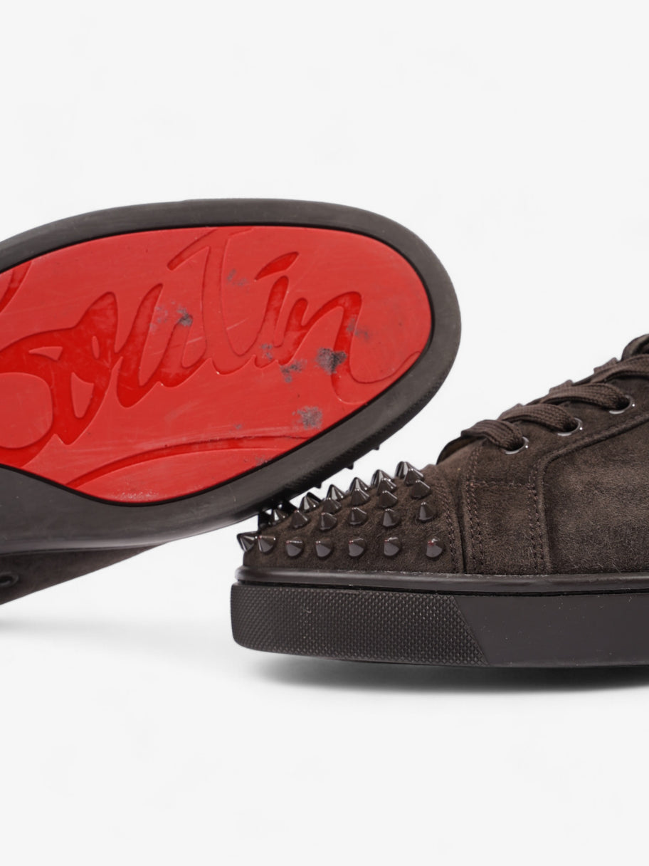 Christian Louboutin Louis Junior Spikes Brown Suede EU 43.5 UK 9.5 Image 9