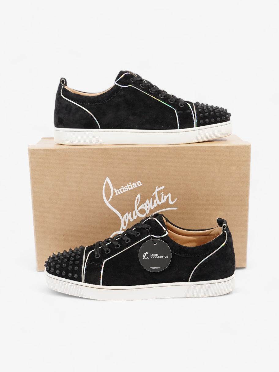 Christian Louboutin Louis Junior Spikes Sneakers Black / Iridescent Suede EU 45 UK 11 Image 10