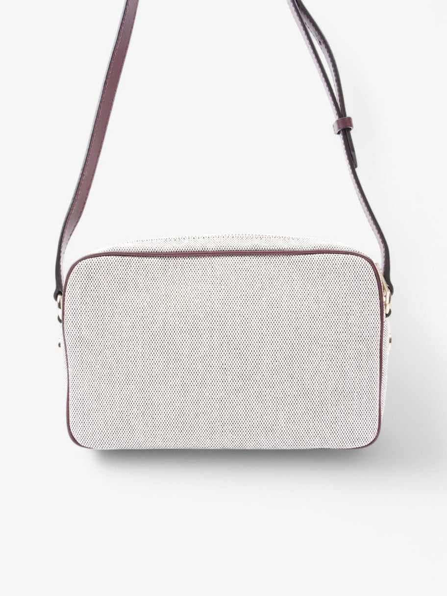 Givenchy Logo Bond Camera Bag White / Aubergine Canvas Image 4