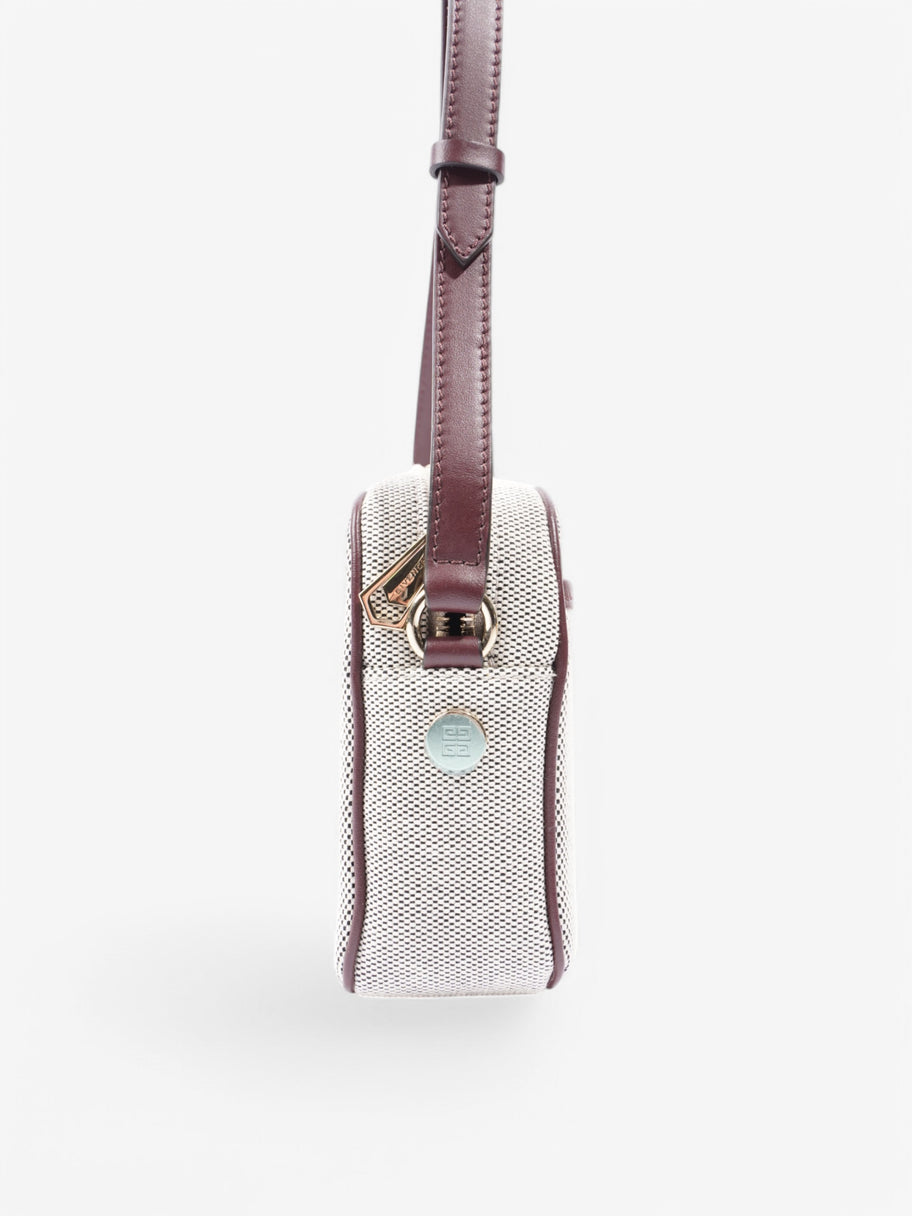 Givenchy Logo Bond Camera Bag White / Aubergine Canvas Image 5