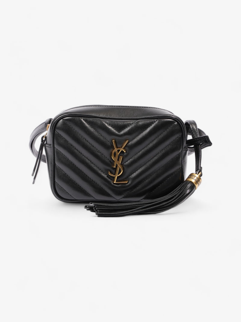  Saint Laurent Lou Belt Bag Black Calfskin Leather