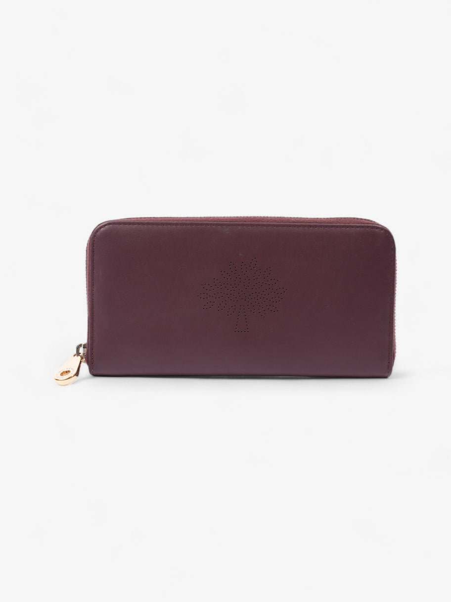 Mulberry Continental Wallet Burgundy Leather Image 1