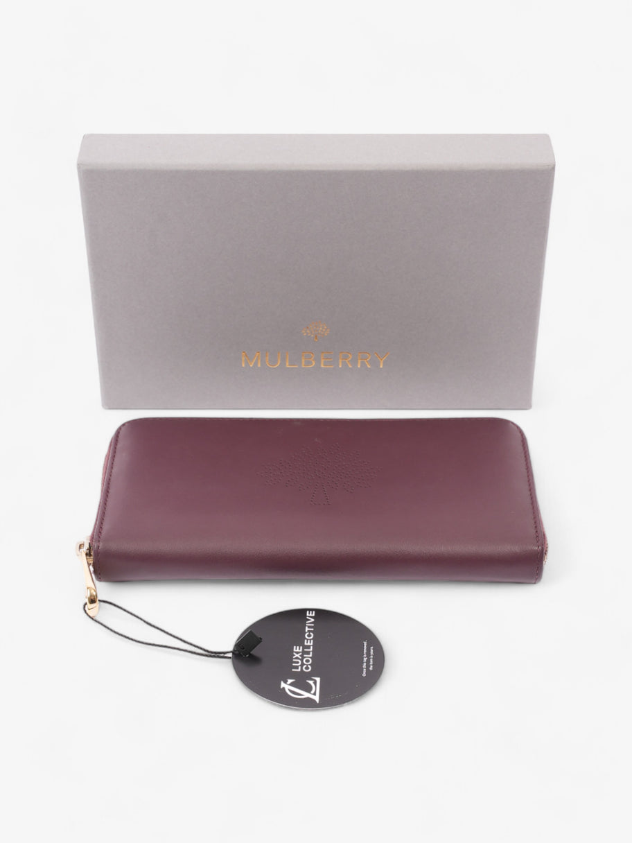 Mulberry Continental Wallet Burgundy Leather Image 10