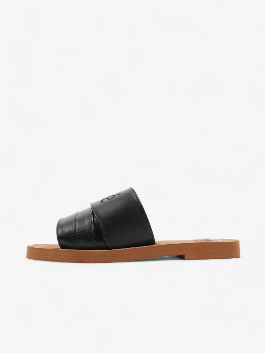 Chloe Woody Sandals Black Leather EU 35 UK 2 Image 3