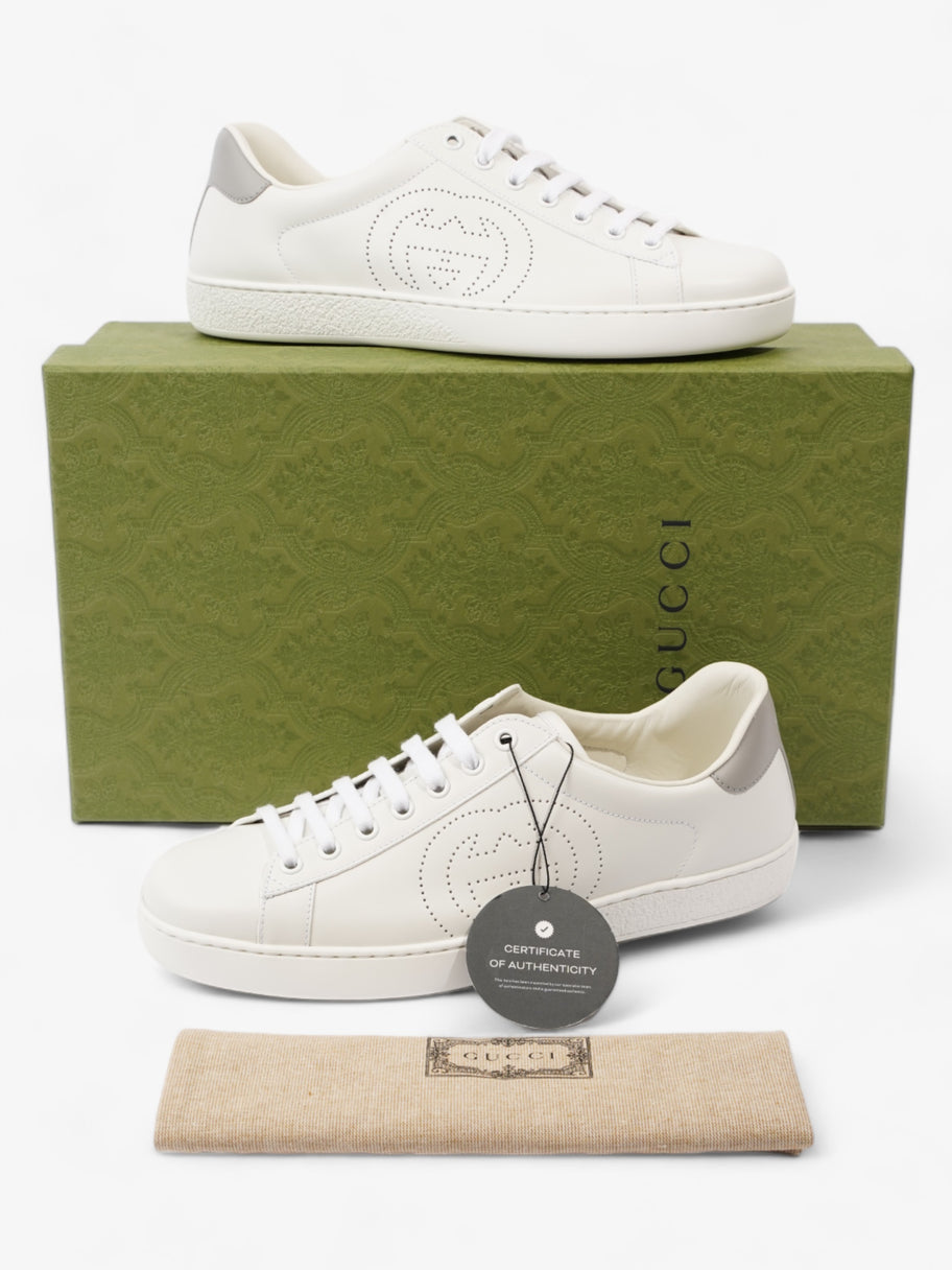 Gucci Ace Sneakers White / Grey Leather EU 41 UK 7 Image 11