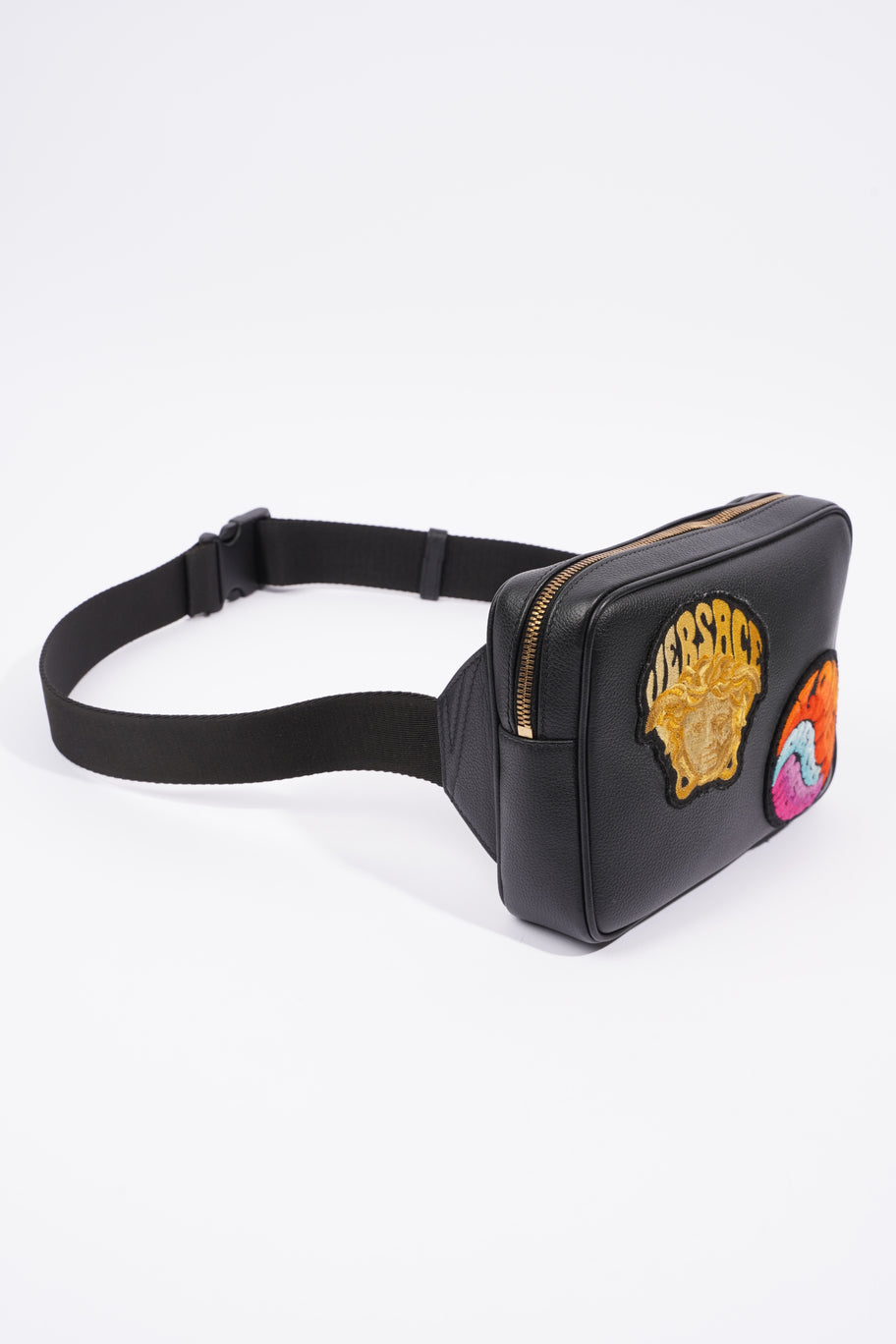 Versace La Medusa Music Black Leather Image 9