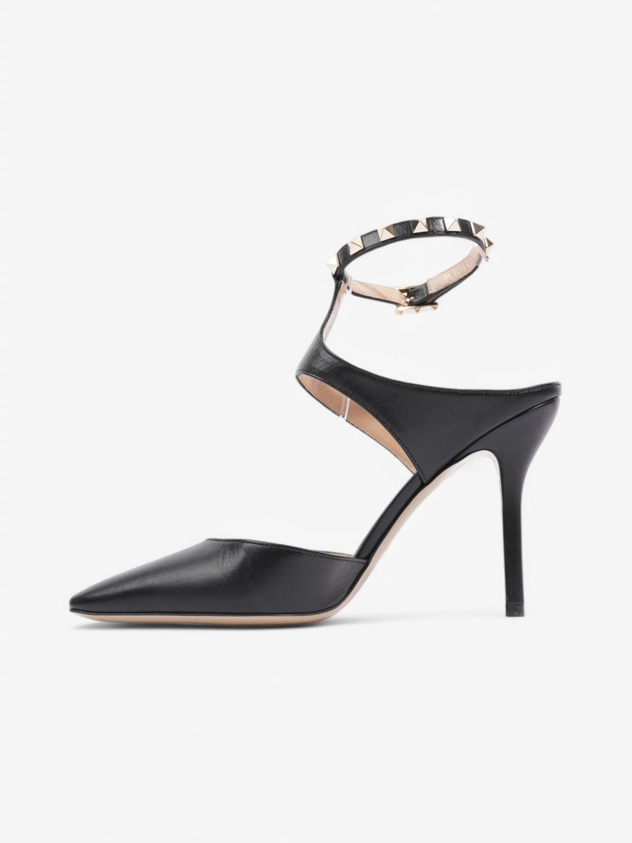 Valentino Rockstud Heels 100 Black Leather EU 39 UK 6 Image 3