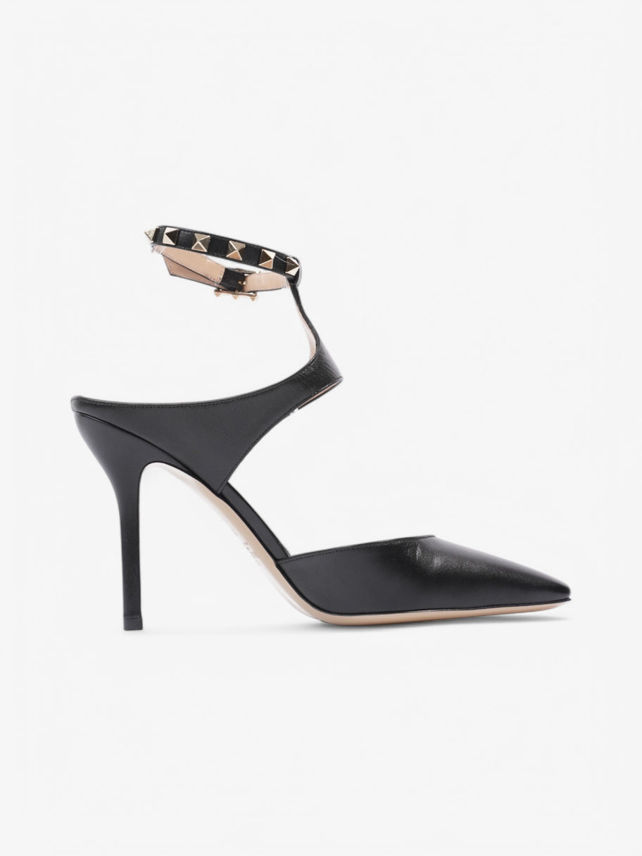 Valentino Rockstud Heels 100 Black Leather EU 39 UK 6 Image 4