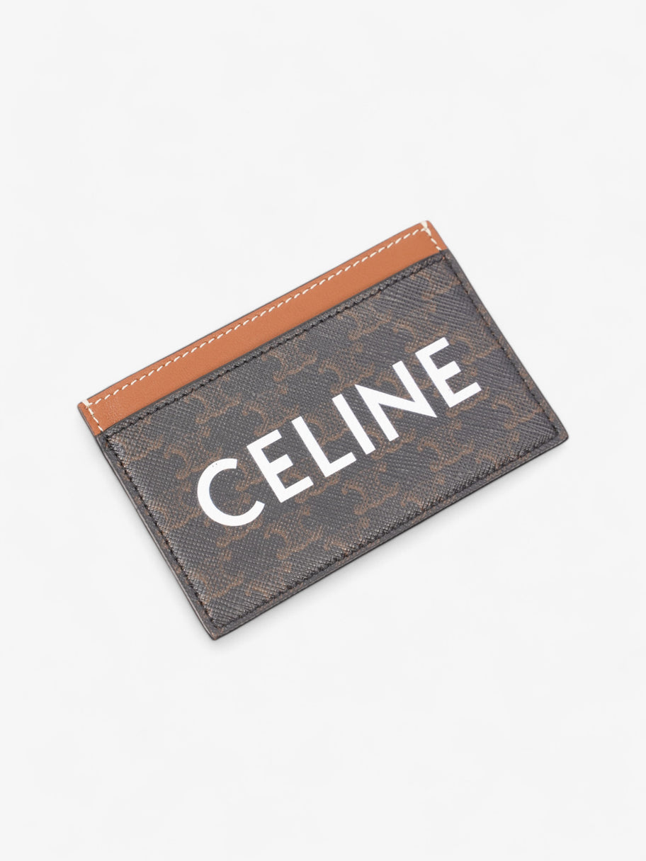 Celine Card Holder Triomphe / Brown Canvas Image 3