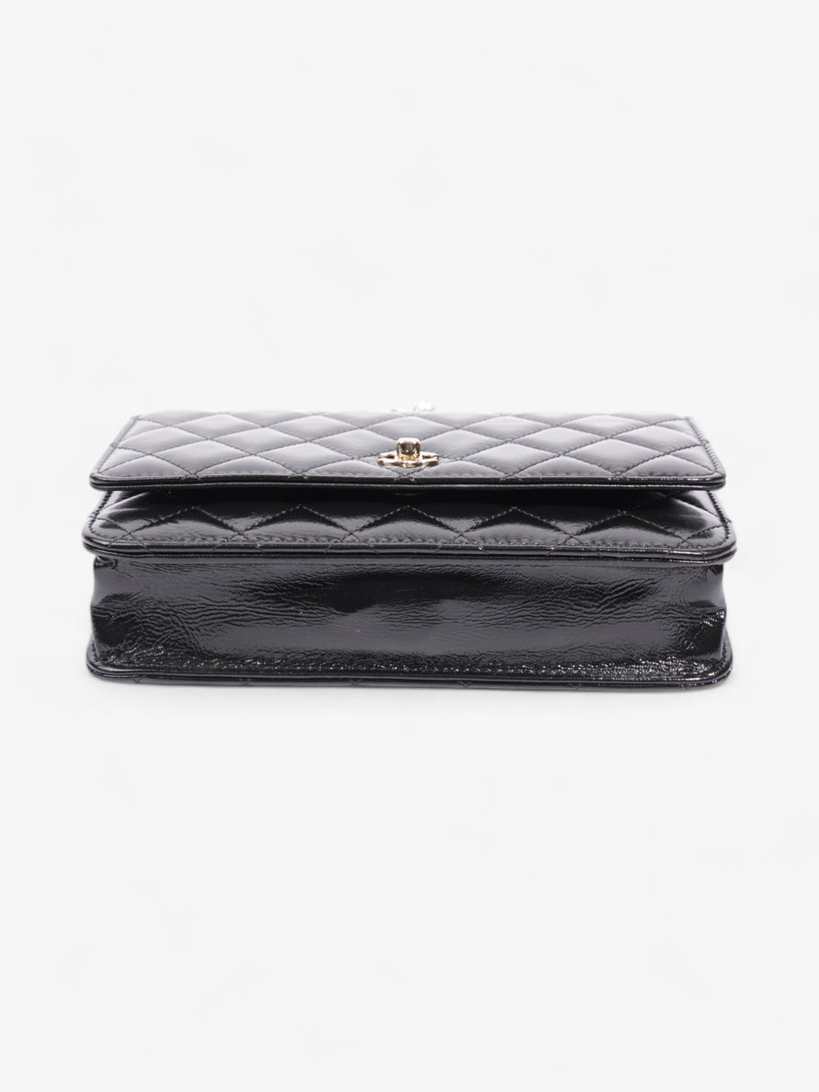 Chanel O Mini Bag Black Lambskin Leather Image 6