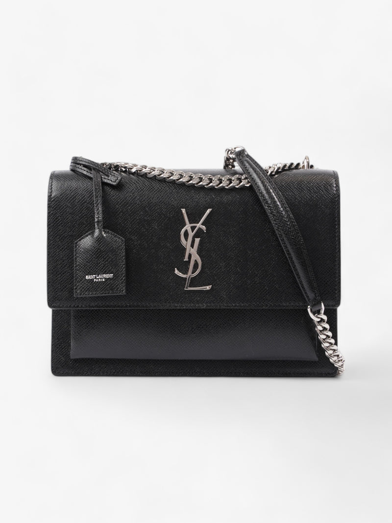  Saint Laurent Sunset Medium Black Leather