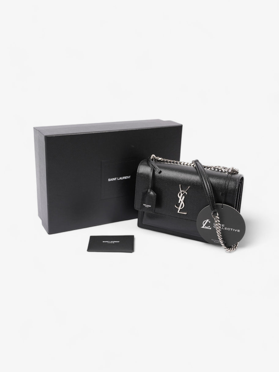 Saint Laurent Sunset Medium Black Leather Image 9