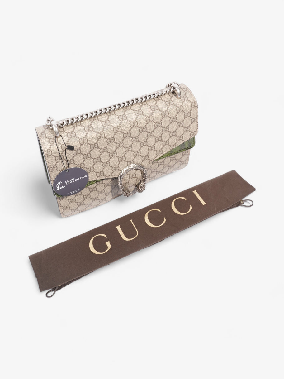 Gucci Dionysus Supreme / Green Python Coated Canvas Medium Image 9