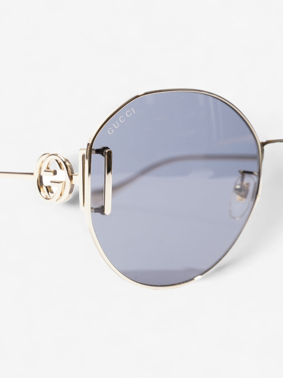 Gucci Interlocking G Sunglasses Gold / Black Acetate 140mm Image 6