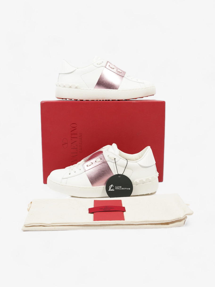 Open Sneakers White / Pink Leather EU 37.5 UK 4.5 Image 10