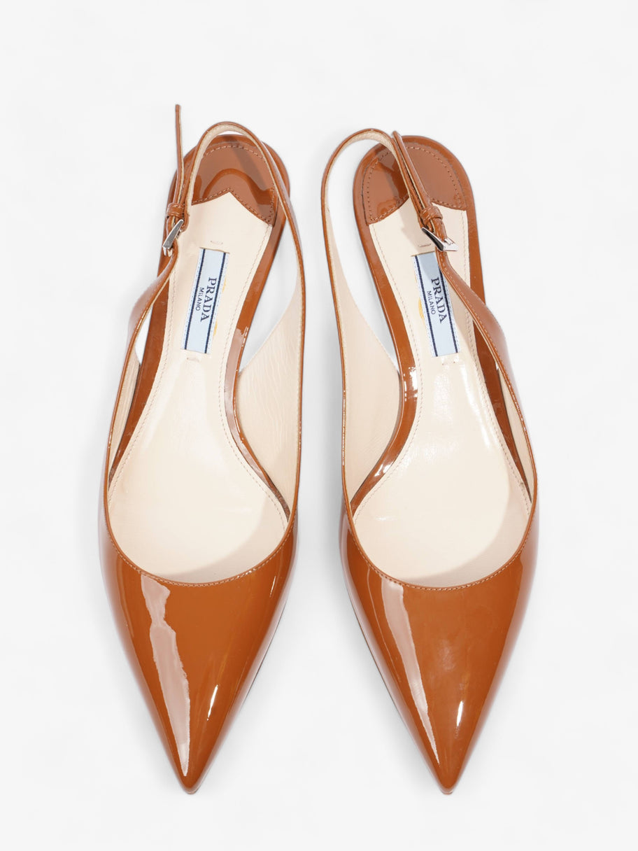 Slingback Pump 45 Brown Patent Leather EU 39 UK 6 Image 8