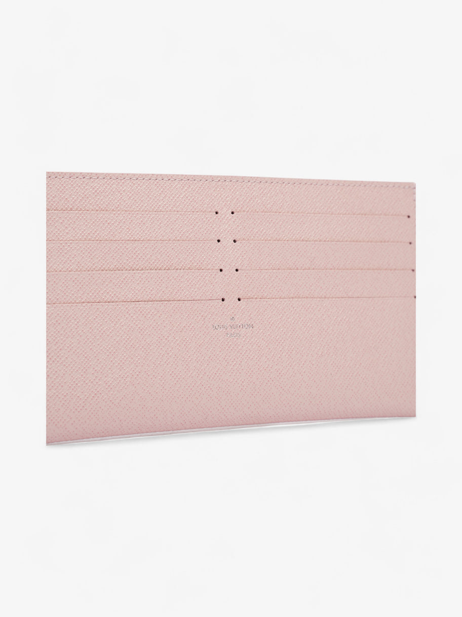 Louis Vuitton Felicie Card Holder Insert Rose Ballerine Leather Image 2