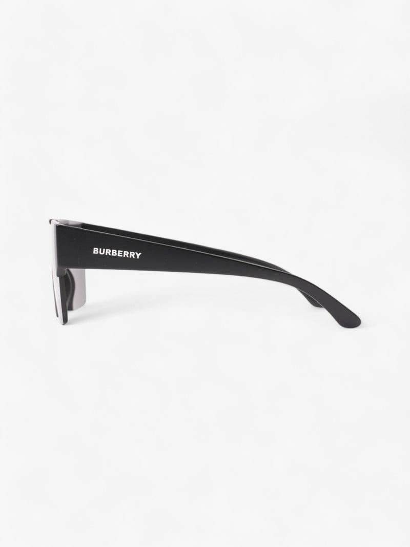  Burberry Shield-Frame Sunglasses Black Acetate 140mm