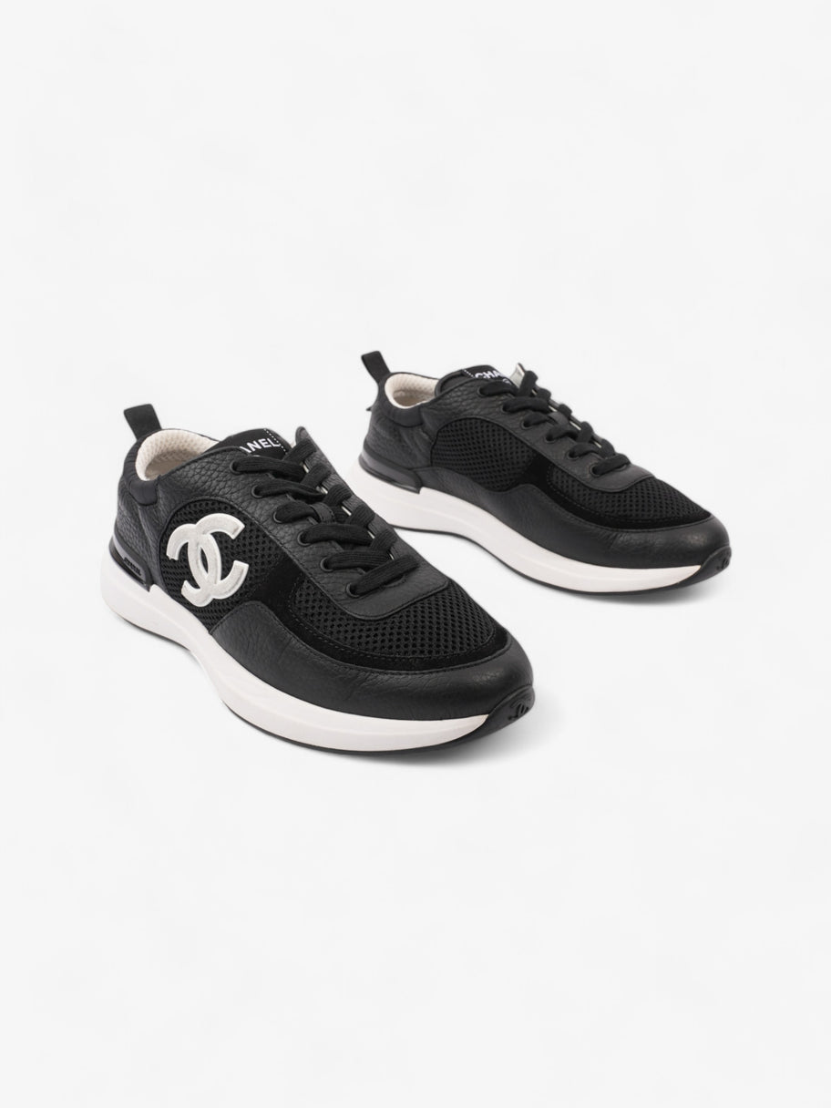 Chanel CC Sneakers Black / White Mesh EU 37.5 UK 4.5 Image 2