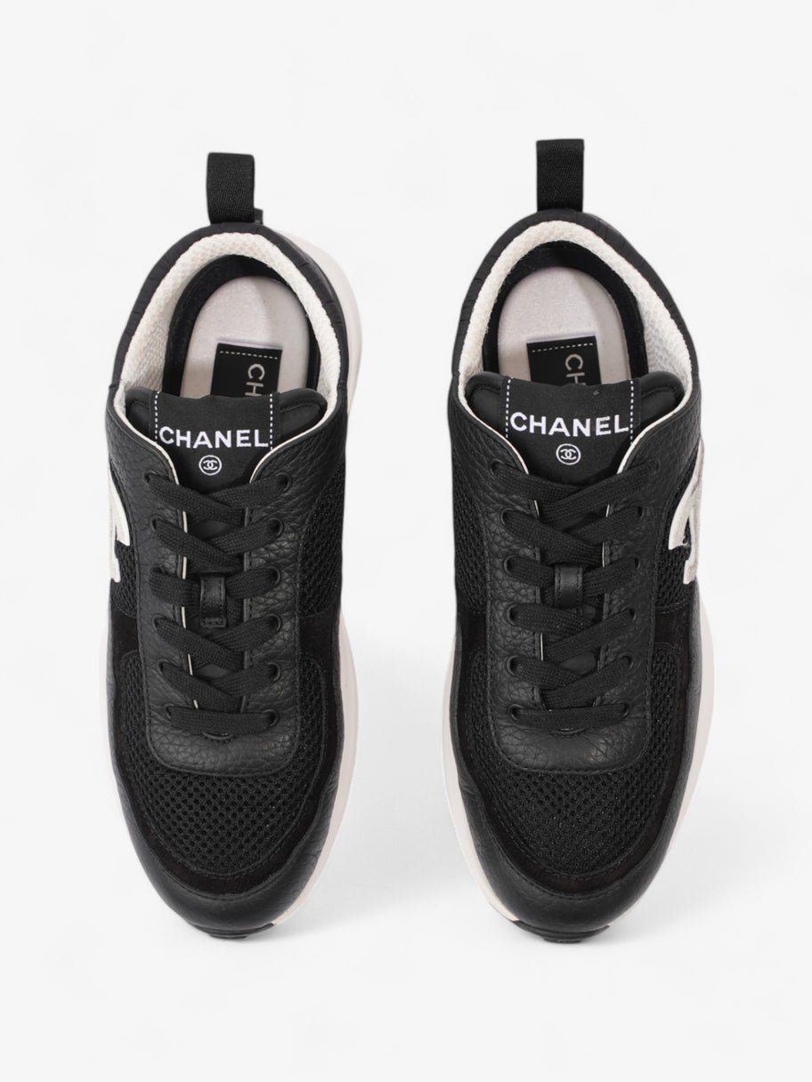 Chanel CC Sneakers Black / White Mesh EU 37.5 UK 4.5 Image 8