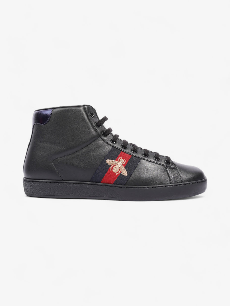 Gucci Bee Ace High-Top Black / Gold Leather EU 45 UK 11 Image 1