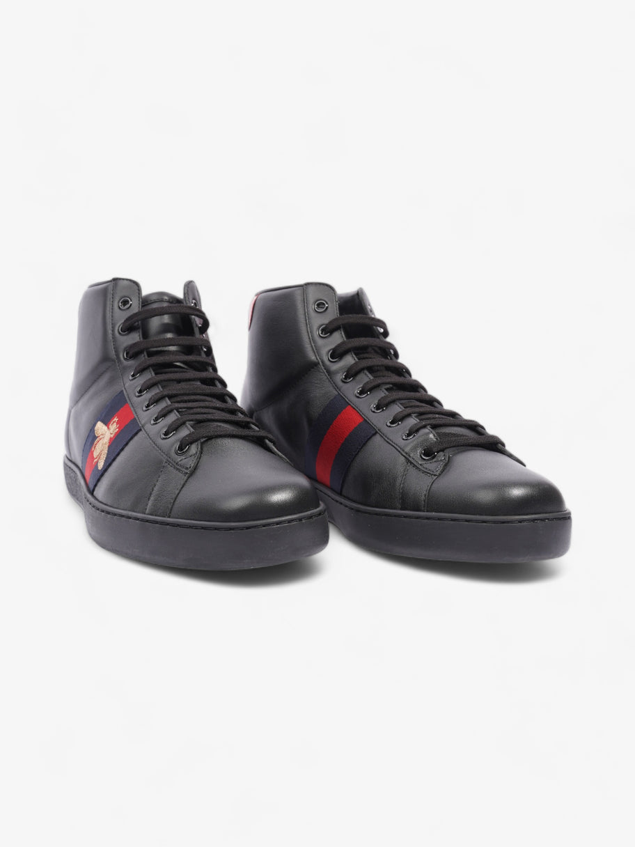 Gucci Bee Ace High-Top Black / Gold Leather EU 45 UK 11 Image 2