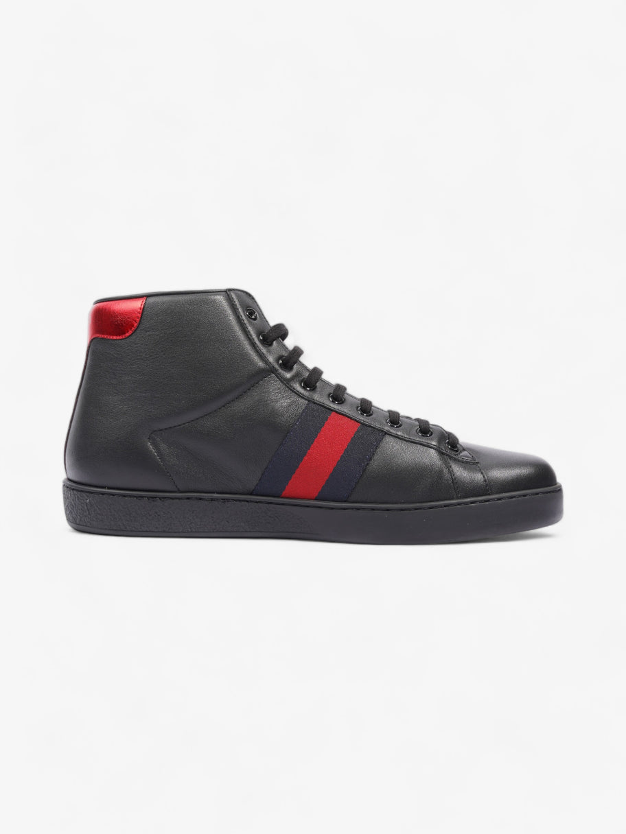 Gucci Bee Ace High-Top Black / Gold Leather EU 45 UK 11 Image 4