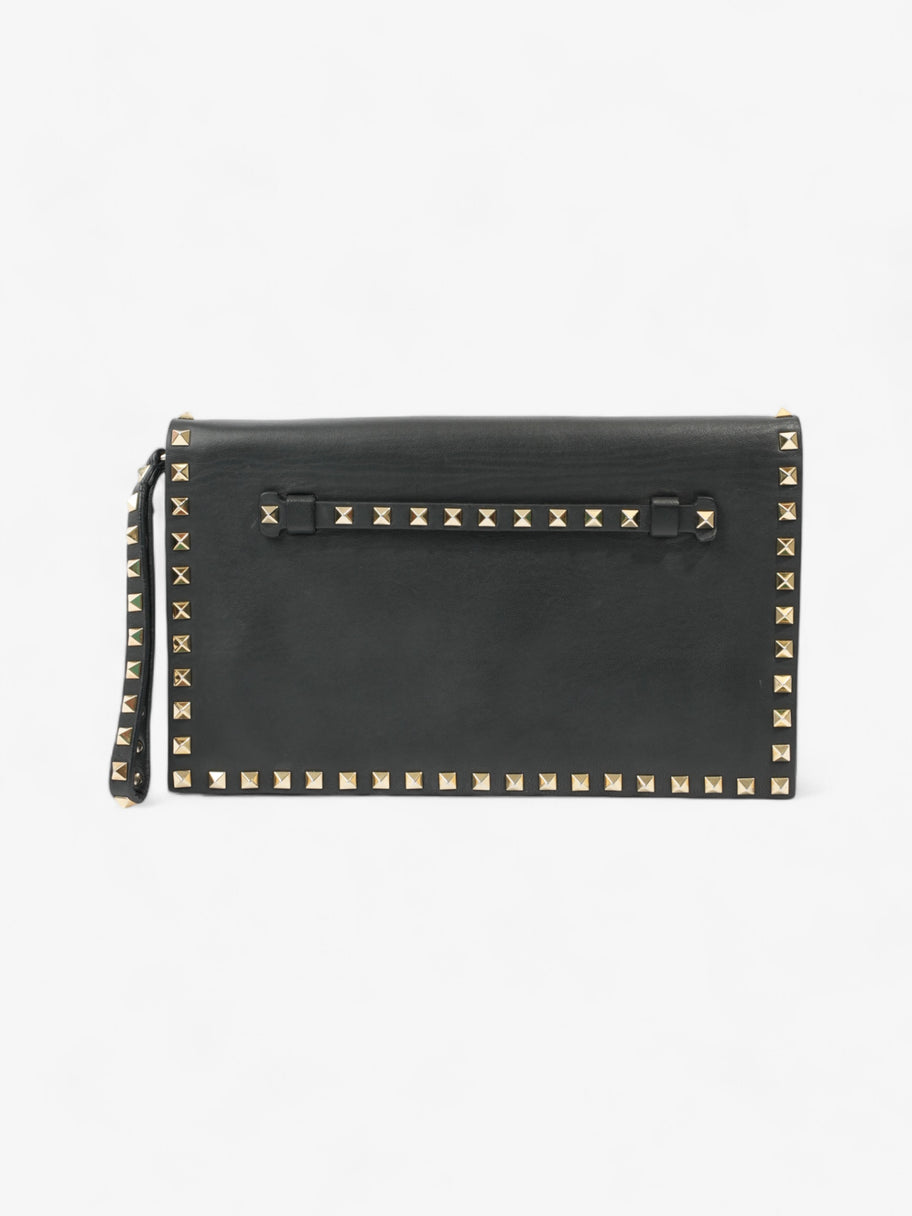 Valentino Rockstud Wristlet Black Leather Image 4