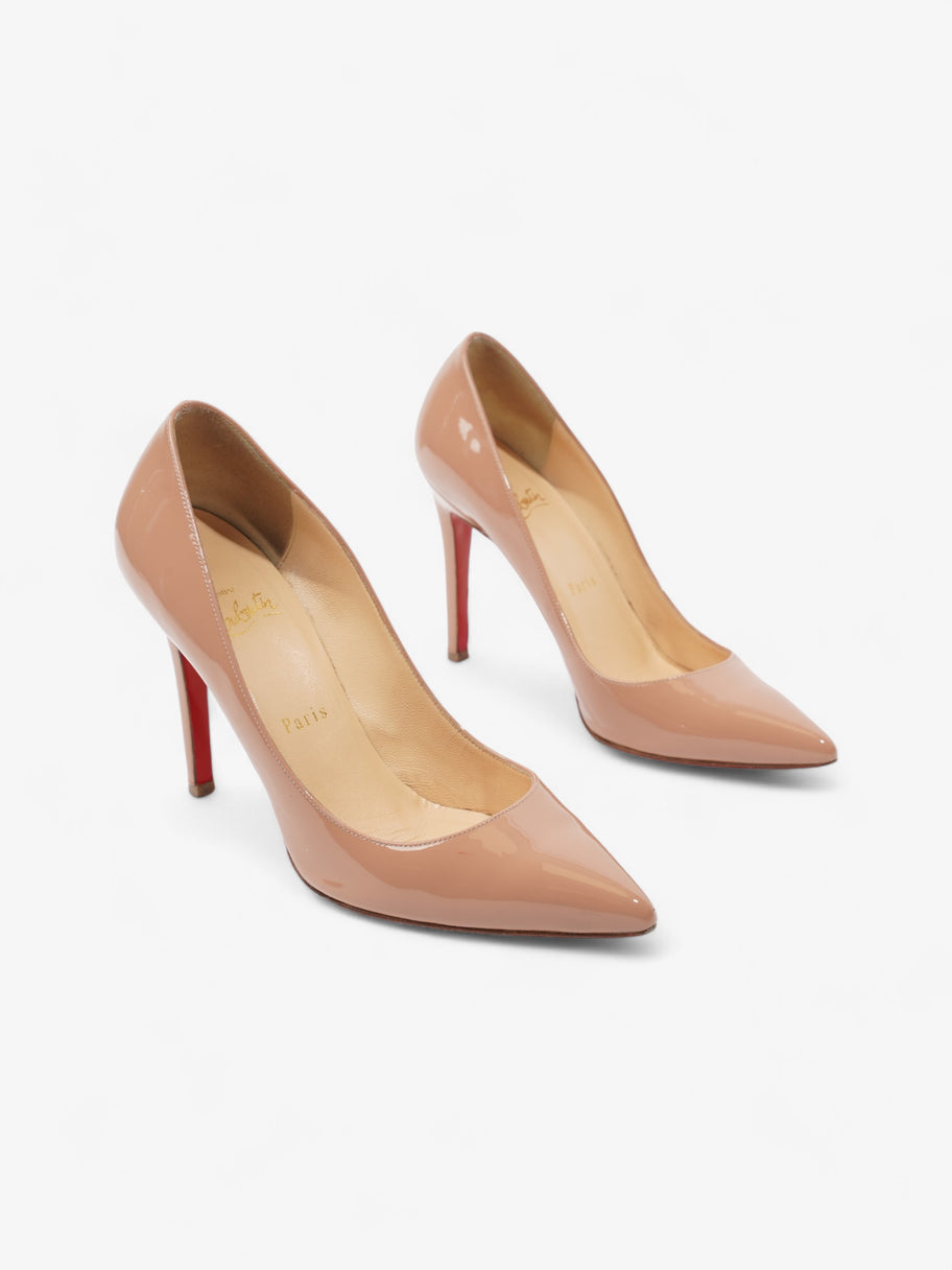 Christian Louboutin Pigalle Heels 100 Nude Patent Leather EU 37 UK 4 Image 2